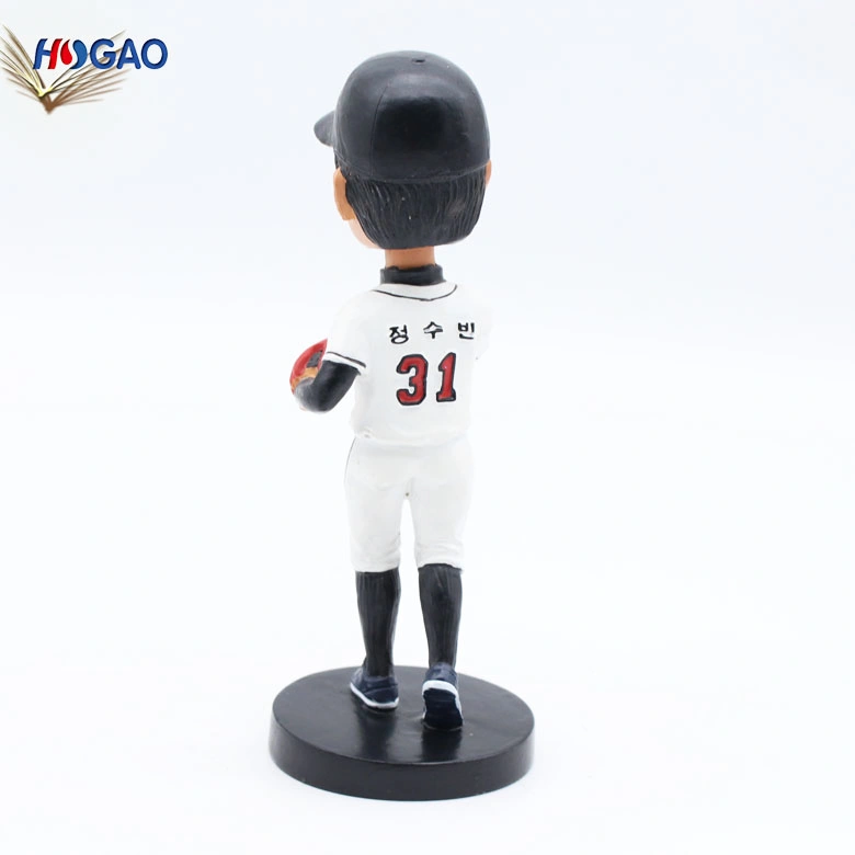 Decorative Resin Baseball Player Bobblehead Figurines for Home Decoration