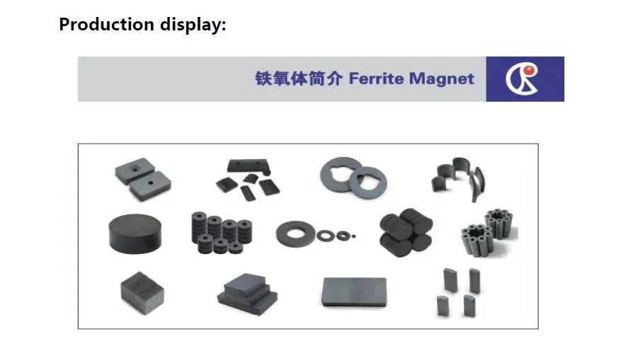 Super Magnetic Ferrite Big Round Disc Magnet Industrial Material
