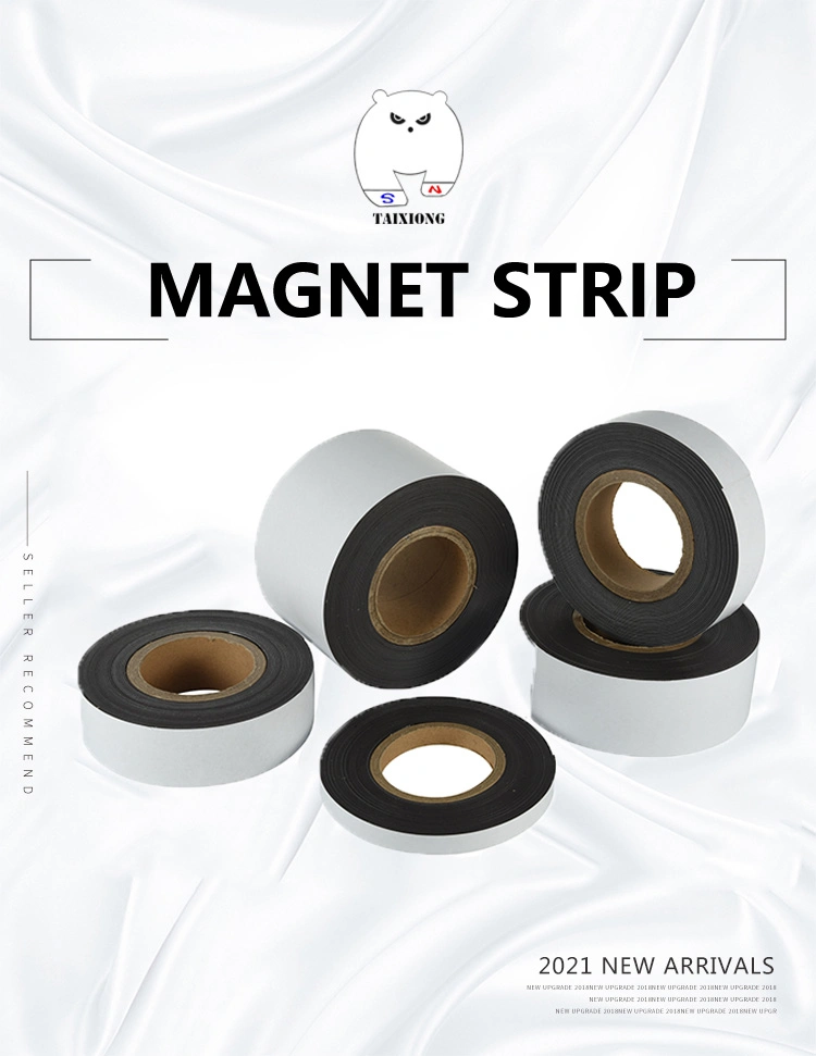 Customized Flexible Rubber Magnet Strip Roll 3m Double Side Adhesive Magnetic Tape