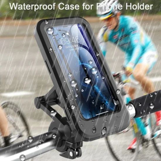 Universal Plastic Magnetic Waterproof Phone Case Bicycle Outdoor Mountain Bike Handlebar Phone Holder
